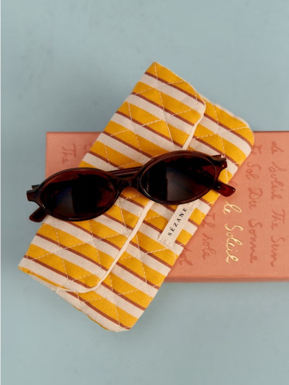 Sezane Alba Tortoise Oval sunglasses